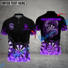 BlueJose Darts Snake On Fire Personalized Name, Team Name Shirt (4 Colors)