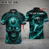 BlueJose Billiards Ball 8 Skull Thunder Lightning Personalized Name Shirt (5 Colors)