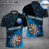 BlueJose Darts Flame Magma Pattern Personalized Name, Team Name Shirt (4 Colors)