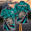 BlueJose Darts Caro Pattern Xmas Style Personalized Name, Team Name Shirt (4 Colors)