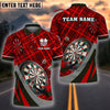 BlueJose Darts Caro Pattern Xmas Style Personalized Name, Team Name Shirt (4 Colors)