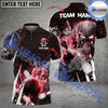 BlueJose Bowling And Pins Skull Of Punishment Customized Name 3D Shirt (4 Colors)