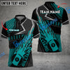 BlueJose Billiards Ball 9 Black Fire Personalized Name, Team Name Shirt (4 Colors)