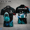 BlueJose Bowling And Pins Ghost Customized Name 3D Shirt ( 6 Colors)
