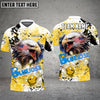 BlueJose Bowling And Pins Eagle American Flag Paint Pattern Customized Name Shirt (4 Colors)