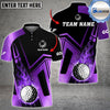 BlueJose Golf Ball Fire Flame Customized Name, Team Name 3D Shirts ( 6 Colors)