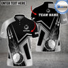 BlueJose Golf Ball Fire Flame Customized Name, Team Name 3D Shirts ( 6 Colors)