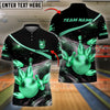 BlueJose Bowling And Pins Premium Customized Name 3D Shirt ( 6 Colors)