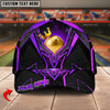 BlueJoses Bowling Ball & Pins Premium King Crown Multicolor Personalized Name Cap