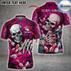 BlueJose Bowling And Pins Skull Lightning Multicolor Customized Name 3D Shirt (4 Colors)