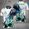 BlueJose Bowling And Pins Smoke Paint Pattern Multicolor Customized Name 3D Shirt ( 4 Colors )