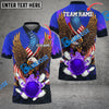 BlueJose Bowling And Pins USA Eagle Flag Multicolor Customized Name 3D Shirt (4 Colors)