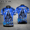 BlueJose Bowling And Pins Reaper Flame Customized Name 3D Shirt ( 6 Colors)