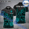 BlueJose Darts Maori Dragon Flame Personalized Name Shirt (4 Colors)