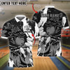 BlueJose Bowling And Pins Dragon Flame Pattern Customized Name 3D Shirt ( 6 Colors)