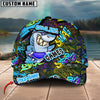 BlueJoses Bowling Funny Shark Graffiti Multicolor Personalized Name Cap