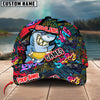 BlueJoses Bowling Funny Shark Graffiti Multicolor Personalized Name Cap