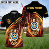 BlueJoses Archery Crown Golden Customized Name 3D Shirt (4 Colors)