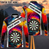 BlueJose Rainbow Dartboard Personalized Name Shirt