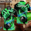 BlueJose Billiards Fire Phoenix Personalized Name, Team Name Unisex Shirt (6 Colors)