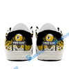 BlueJose Billiards Ball 9 Ink Art White Canvas Loafer Shoes