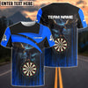 BlueJose Dart Board Eagle Personalized Name, Team Name Shirt (4 Colors)
