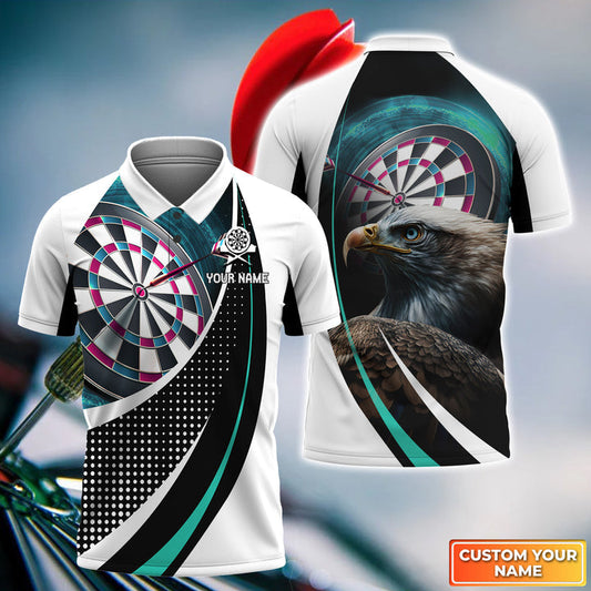 BlueJose Eagle And Darts Personalized Name Shirt