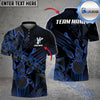 BlueJose Bowling And Pins Crack Glass Pattern Multicolor Customized Name 3D Shirt (6 Colors)