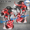 BlueJose Bowling And Pins Magma Flow Customized Name 3D Shirt (4 Colors)