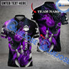 BlueJose Bowling And Pins Fire Skull Premium Pattern Personalized Name, Team Name 3D Shirt (4 Colors)