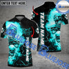 BlueJose Bowling And Pins Fire Skull Group Personalized Name, Team Name 3D Shirt (4 Colors)