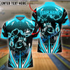 BlueJose Bowling And Pins Thunder Funny Bowling Ball Multicolor Options Personalized Shirt (4 Colors)