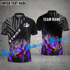 BlueJose Bowling And Pins Galaxy Pattern Multicolor Customized Name 3D Shirt (4 Colors)