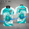 BlueJose Bowling and Pins Water Pattern Flame Customized Name, Team Name 3D Shirt (4 Colors)