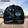 BlueJose Darts Crown Golden Luxury Pattern Personalized Name Cap (6 Colors)