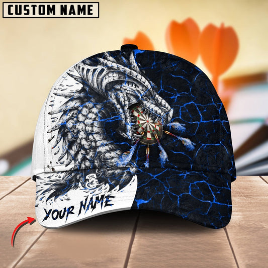 BlueJose Darts Dragon Magma Pattern Personalized Name Cap (4 Colors)