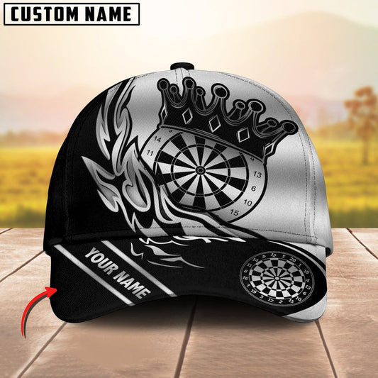 BlueJose Darts Golden Flame Pattern Personalized Name Cap (6 Colors)