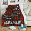 BlueJose Red Plaid Fishing Hook Personalize Fishing Blanket