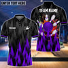 BlueJose Bowling And Pins Sword Legend Customized Name, Team Name 3D Shirt (4 Colors)