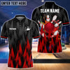 BlueJose Bowling And Pins Sword Legend Customized Name, Team Name 3D Shirt (4 Colors)