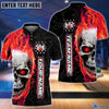 BlueJose Personalized Name and Team Name Skull Fire Winner Bowling and Pins Multicolor 3D Shirt, Personalized Shirts For Bowling Players