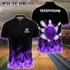 BlueJose Bowling And Pins Ink Fire Pattern Customized Name 3D Shirt (4 Colors)