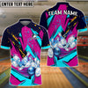 BlueJose Bowling Ball And Pins Winner Personalized Name, Team Name Unisex Shirt