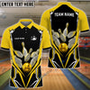 BlueJose Bowling And Pins Mech Warrior Customized Name, Team Name 3D Shirt (5 Colors)