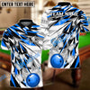 BlueJose Bowling And Pins Diamonds Dart Personalized Name, Team Name Unisex Shirt