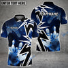 BlueJose Bowling And Pins Smoke Premium Customized Name 3D Shirt (4 Colors)