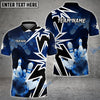 BlueJose Bowling And Pins Smoke Premium Customized Name 3D Shirt (4 Colors) Personalized Shirts For Bowling Players