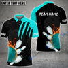 BlueJose Bowling And Pins Color Scratch Customized Name 3D Shirt (4 Colors) Personalized Shirts For Bowling Players