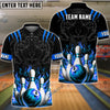 BlueJose Bowling And Pins Tiger Pattern Customized Name, Team Name 3D Shirt (5 Colors)