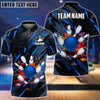BlueJose Bowling And Pins Classic Fireworks Customized Name 3D Shirt (4 Colors)